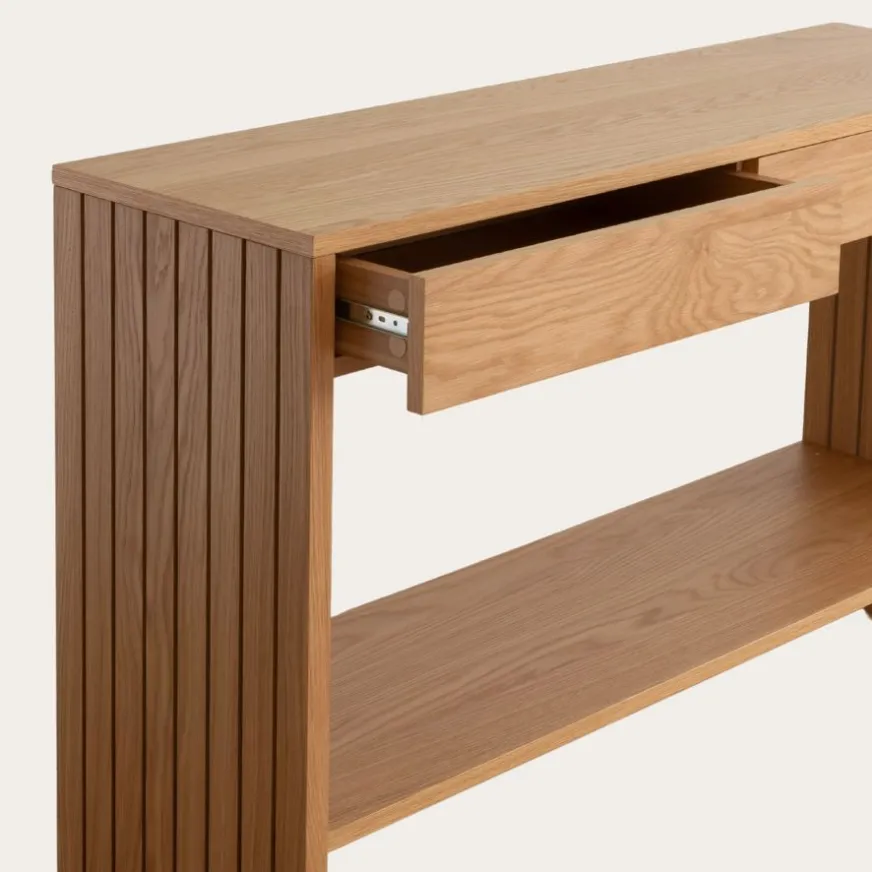 Banak Haiku Meuble d'entrée avec espace de rangement en bois