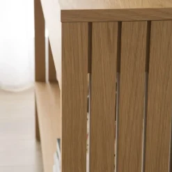 Banak Haiku Meuble d'entrée avec espace de rangement en bois