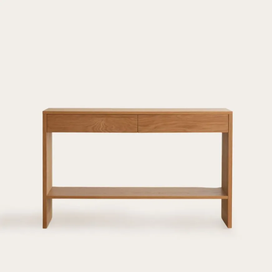 Banak Haiku Meuble d'entrée avec espace de rangement en bois