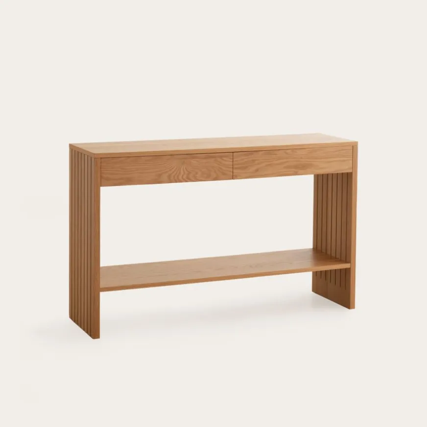 Banak Haiku Meuble d'entrée avec espace de rangement en bois