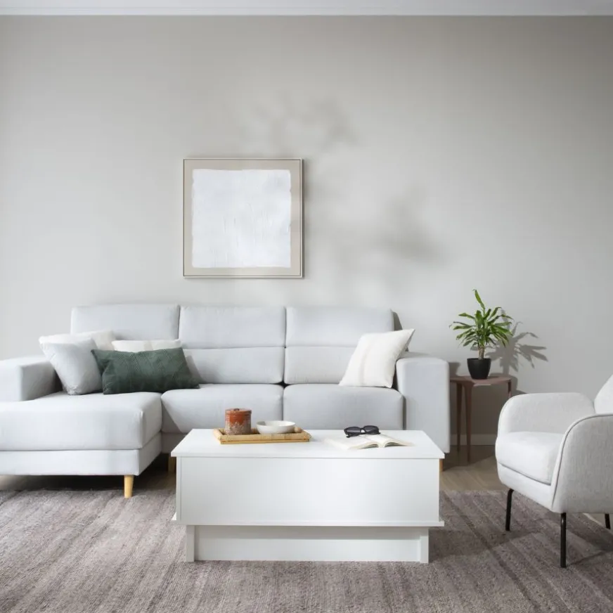 Banak Halti Table basse relevable blanche