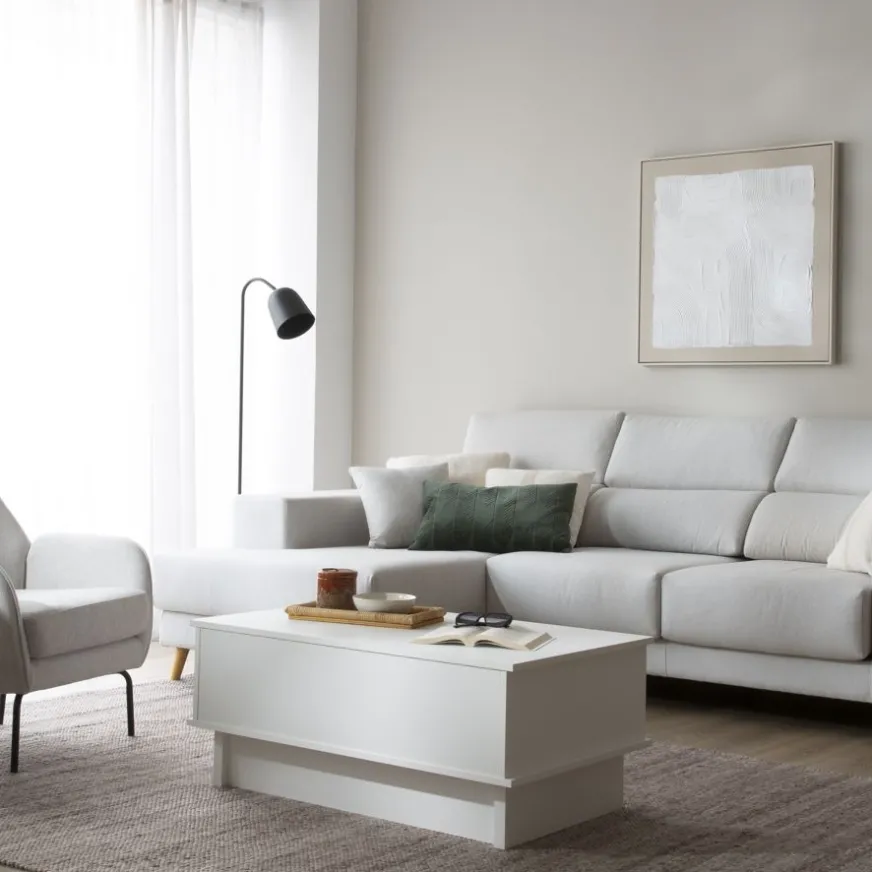 Banak Halti Table basse relevable blanche