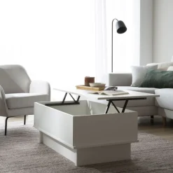 Banak Halti Table basse relevable blanche