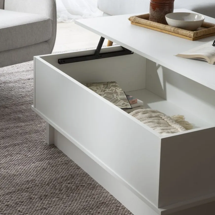 Banak Halti Table basse relevable blanche