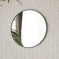 Banak Hanalei Miroir rond mural en métal