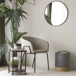 Banak Hanalei Miroir rond mural en métal