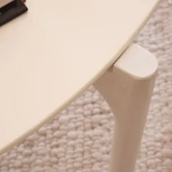 Banak Hans Table basse en bois laqué blanc petite