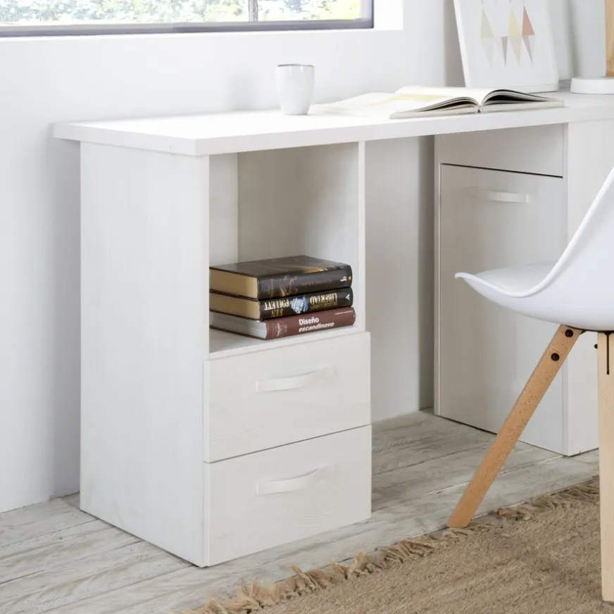 Enfant Banak Hansel Bureau avec tiroirs et rangement