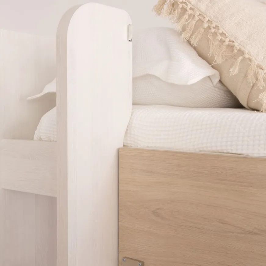 Enfant Banak Hansel Lit avec tiroirs pour matelas de 90x190 avec échelle à gauche