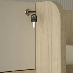 Enfant Banak Hansel Lit superposé avec lit gigogne pour matelas de 90x190 avec échelle à gauche