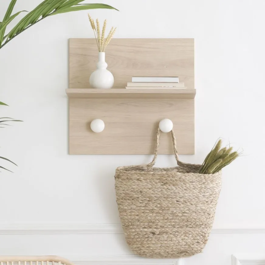 Enfant Banak Hansel Porte-manteau mural avec étagère