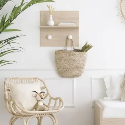 Enfant Banak Hansel Porte-manteau mural avec étagère