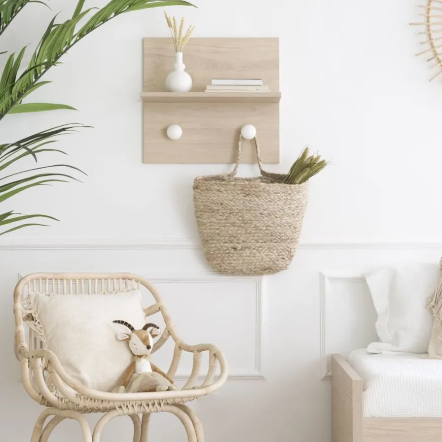 Enfant Banak Hansel Porte-manteau mural avec étagère