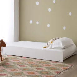 Enfant Banak Haus Cama con forma de casa y somier de arrastre para colchón de 90x190 lacada e