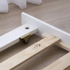 Enfant Banak Haus Cama con forma de casa y somier de arrastre para colchón de 90x190 lacada e