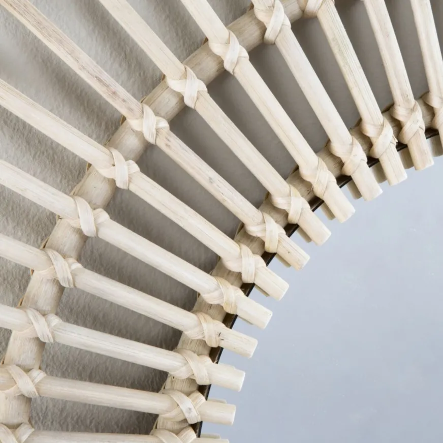 Banak Ike Miroir 60d rotin naturel