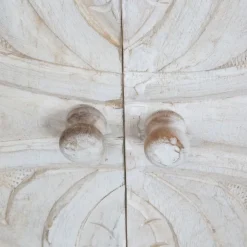 Banak Indira Armoire en bois massif sculpté de manguier