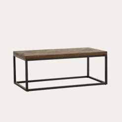 Banak Irune Table basse en bois massif et métal