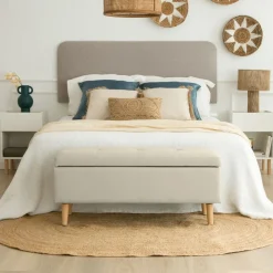 Banak Ivis Banc rembourré avec rangement beige