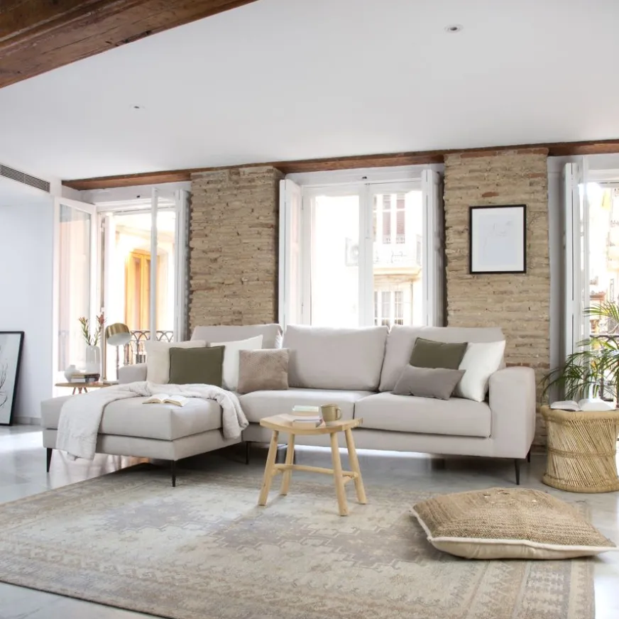 Banak Jagger Canapé d'angle gauche 4 places beige