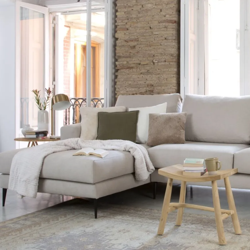 Banak Jagger Canapé d'angle gauche 4 places beige