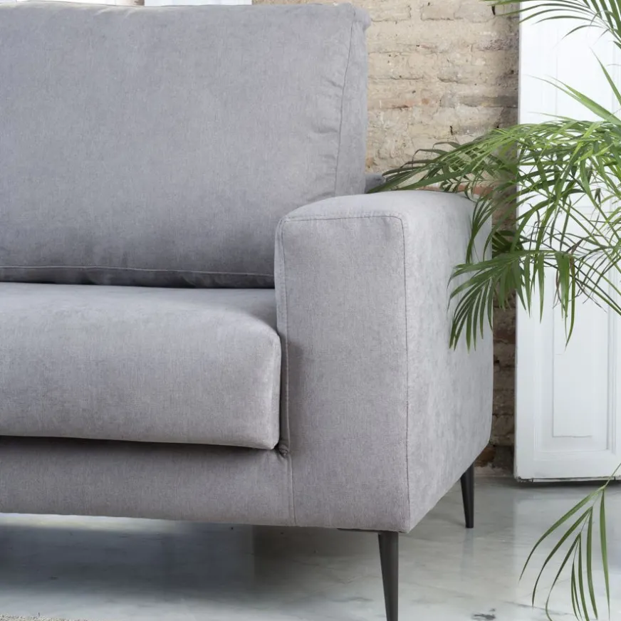 Banak Jagger Canapé d'angle gauche 4 places gris