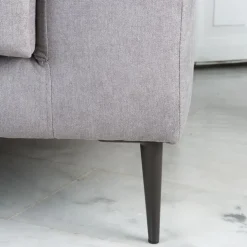 Banak Jagger Canapé d'angle gauche 4 places gris