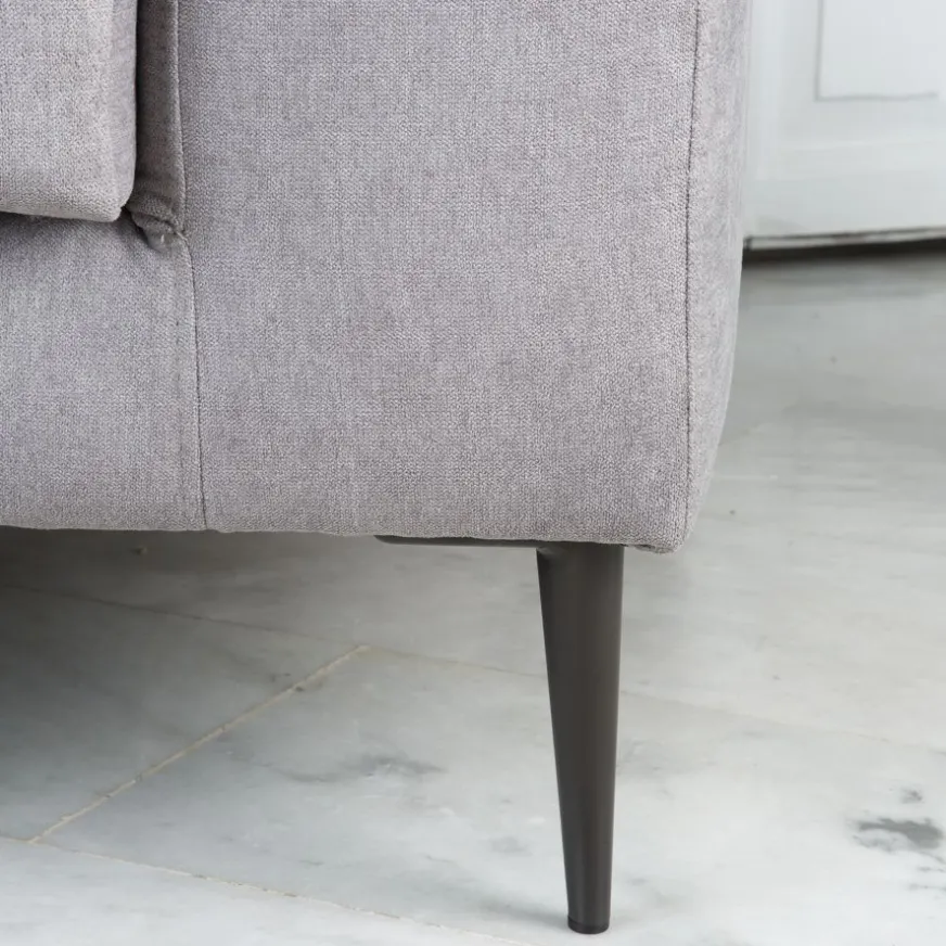 Banak Jagger Canapé d'angle gauche 4 places gris