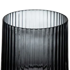 Banak Jata Vase gris en verre décoration