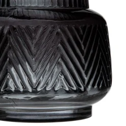 Banak Jata Vase gris en verre décoration