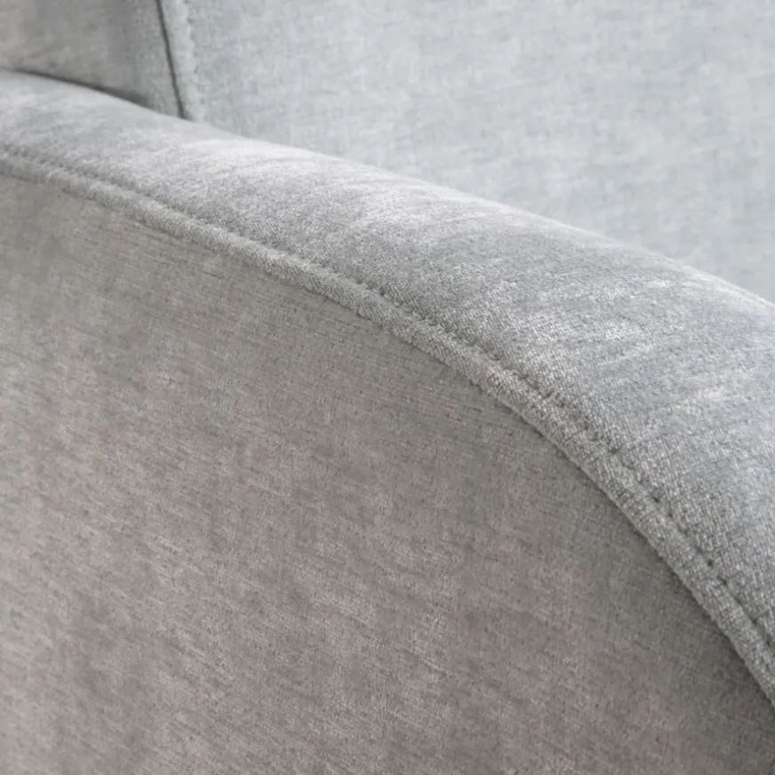 Banak Jenn Fauteuil bleu turquoise avec pieds en métal