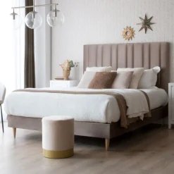 Banak Julie Tête de lit rembourrée pour lit de 150 et 160