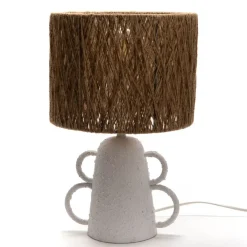 Banak Karla Lampe de table en métal et corde