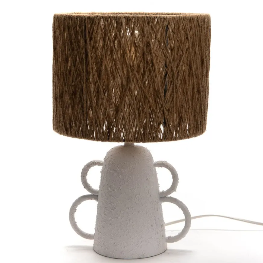 Banak Karla Lampe de table en métal et corde