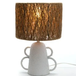 Banak Karla Lampe de table en métal et corde