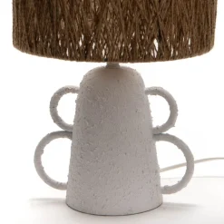 Banak Karla Lampe de table en métal et corde