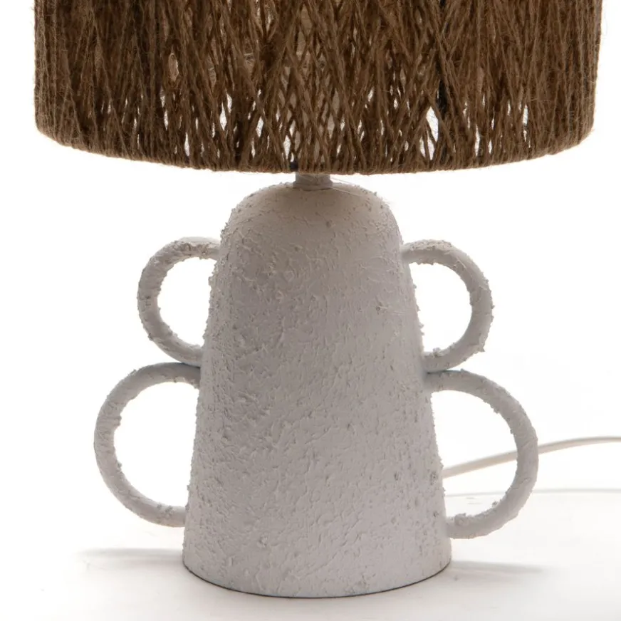 Banak Karla Lampe de table en métal et corde