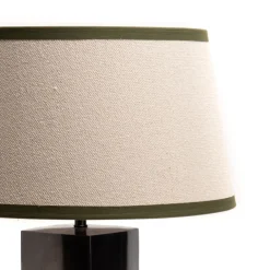 Banak Kasta Lampe de table en fer et coton