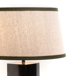 Banak Kasta Lampe de table en fer et coton