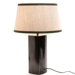 Banak Kasta Lampe de table en fer et coton