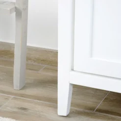 Banak Kehra Buffet étroit laqué blanc