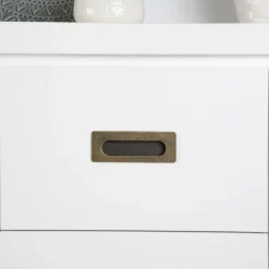 Banak Kehra Buffet étroit laqué blanc