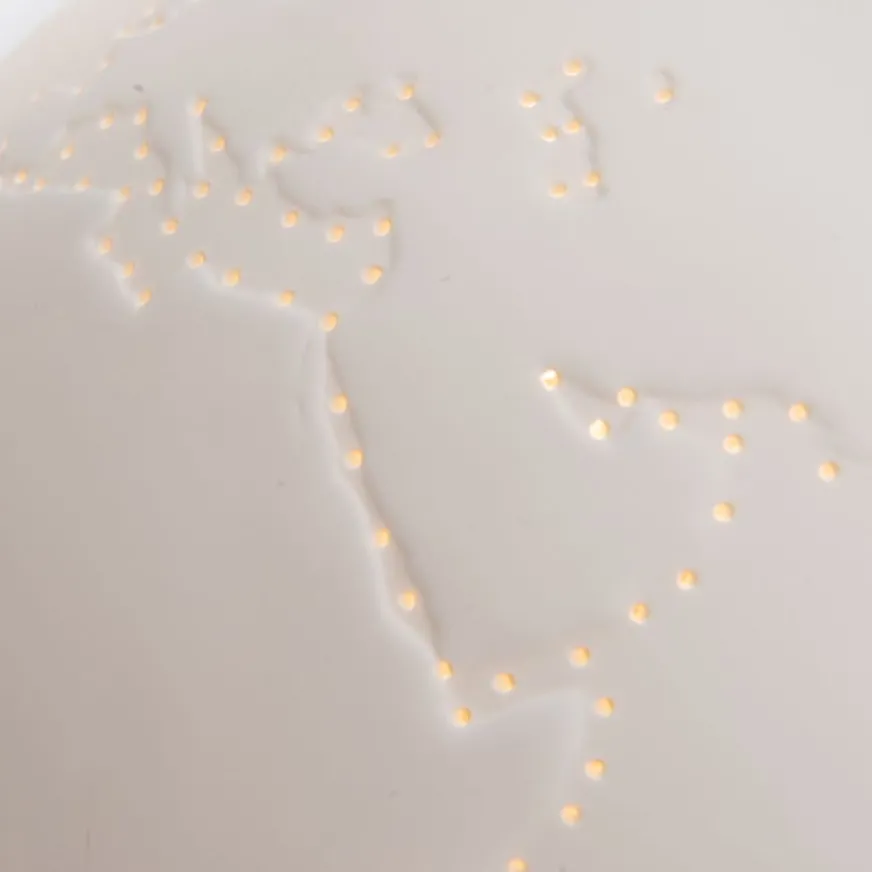 Enfant Banak Kela Lampe monde porcelaine