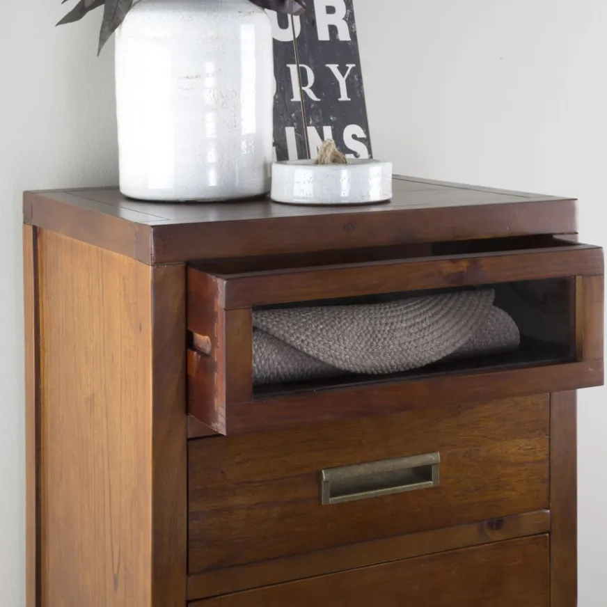 Banak Kenia Commode en bois de teck en couleur