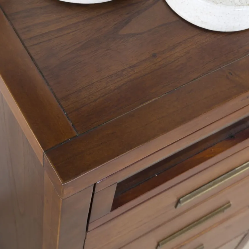 Banak Kenia Commode en bois de teck en couleur