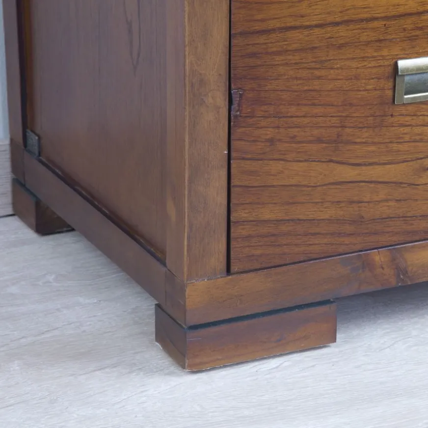 Banak Kenia Commode en bois de teck en couleur