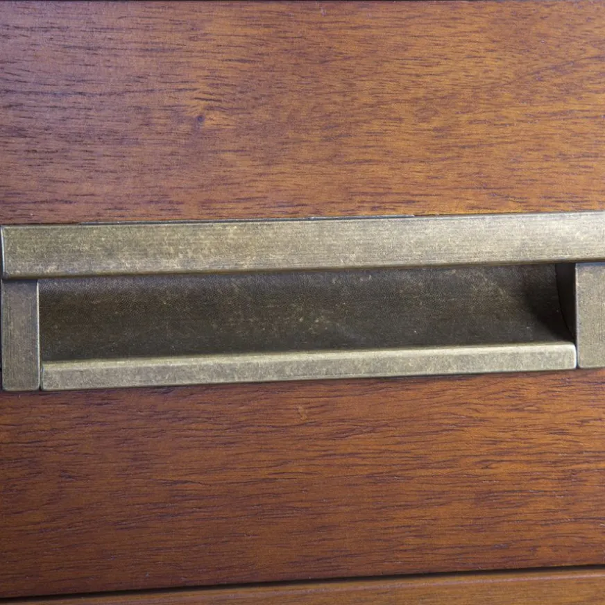 Banak Kenia Commode en bois de teck en couleur