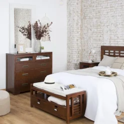 Banak Kenia Commode en bois couleur teck