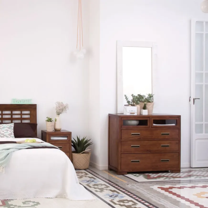 Banak Kenia Commode en bois couleur teck