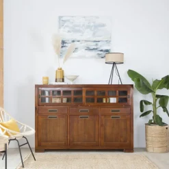 Banak Kenia Meuble en bois couleur teck